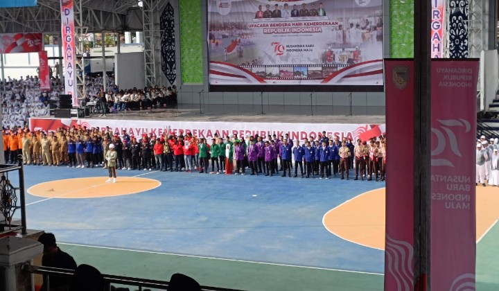 Memperingati Hari Kemerdekan RI Ke 79, Gabungan Pangkalima Dayak Alur Barito Hadir Dalam Upacara Apel Bersama