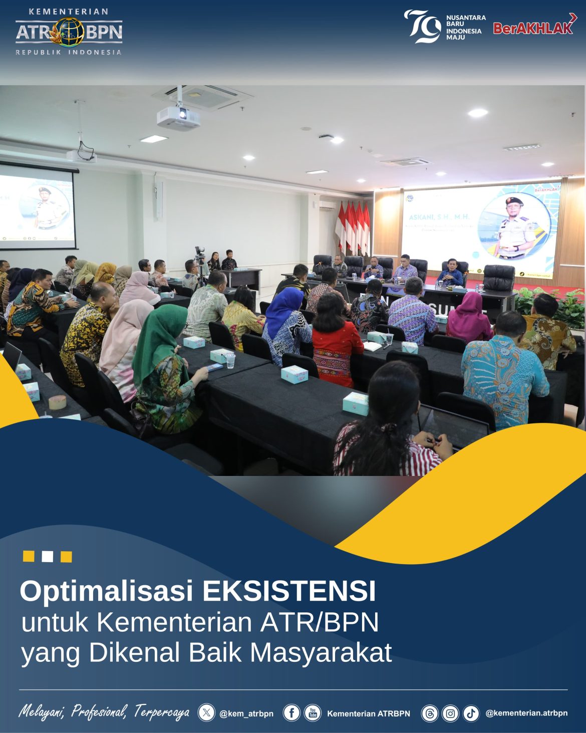Optimalisasi EKSISTENSI untuk Kementerian ATR/BPN yang Dikenal Baik Masyarakat
