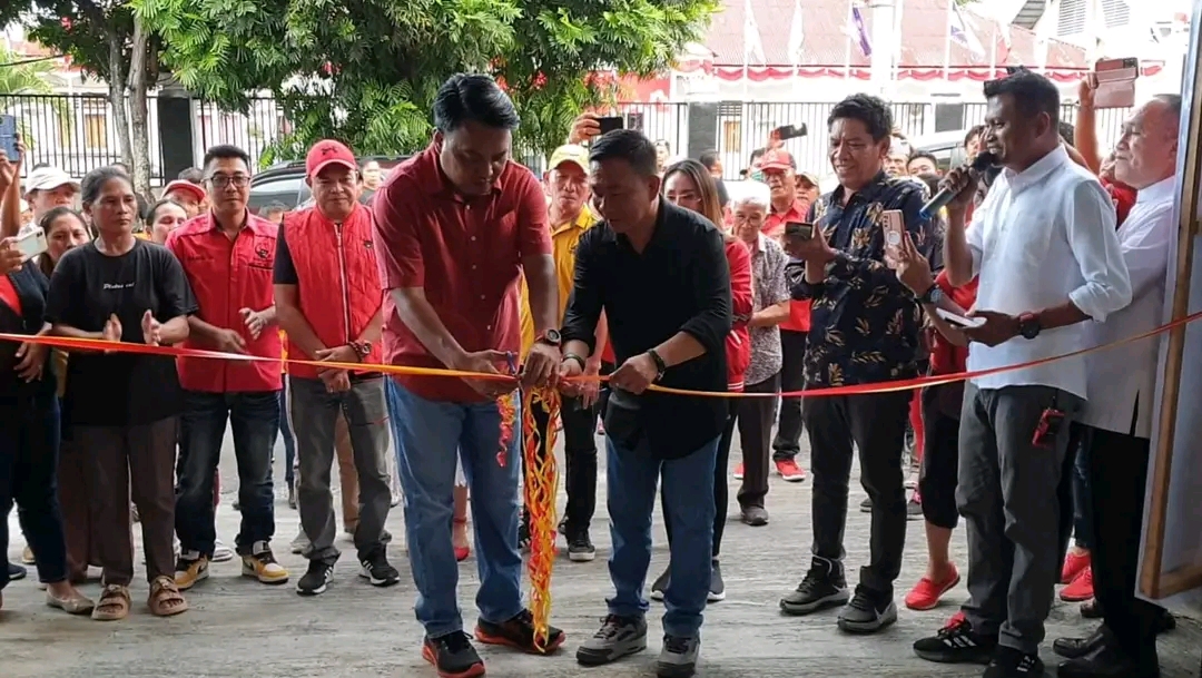 Geraldi-Erwin Resmikan Posko GM-Win di Matuari dan Madidir, Bitung Sulawesi Utara