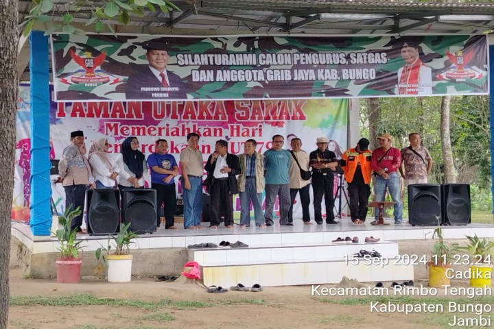 Silahturahmi Calon Pengurus, Satgas Dan Anggota GRIB JAYA Kabupaten Bungo Berjalan Dengan Sukses