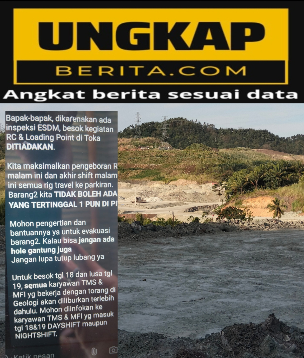 Dengan Adanya Bukti Temuan Chat WhatsApp Memicu Kontroversi, PT. MSM dan PT. TTN, Mengelak. Bitung Sulawesi Utara