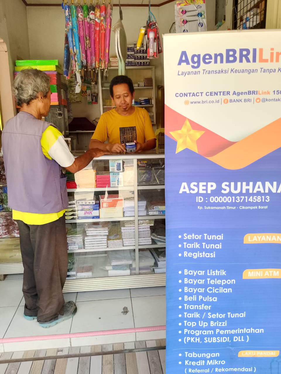 BRI CABANG CIKAMPEK WUJUDKAN PELAYANAN TERBAIK DENGAN NASABAH BRI MELALUI BRILINK