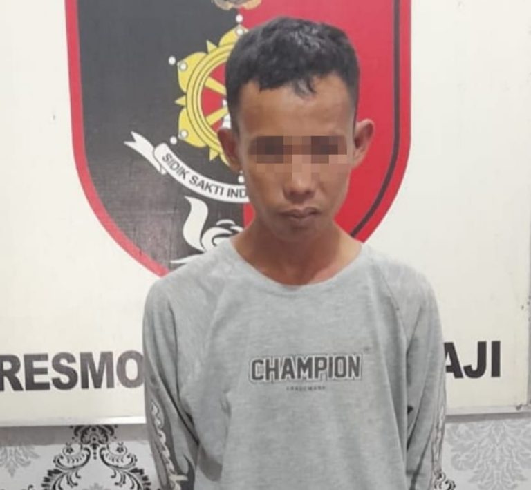 Membawa sajam yang terikat di pinggang sebelah kirinya,  RO Di Amankan Polsek Semidang Aji Polres OKU