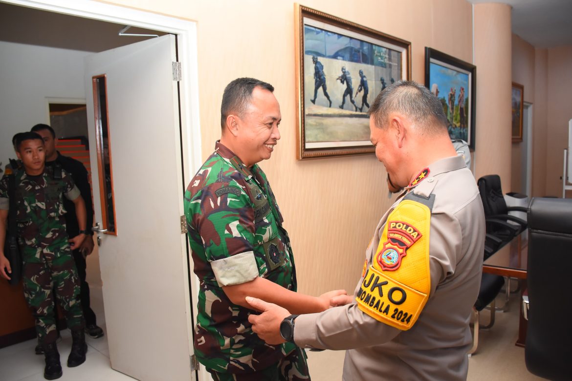 *Kapolda Terima Kunjungan Silaturahmi Danrem 132 Tadulako Brigjen TNI Deni Gunawan* Palu Sulawesi Tengah
