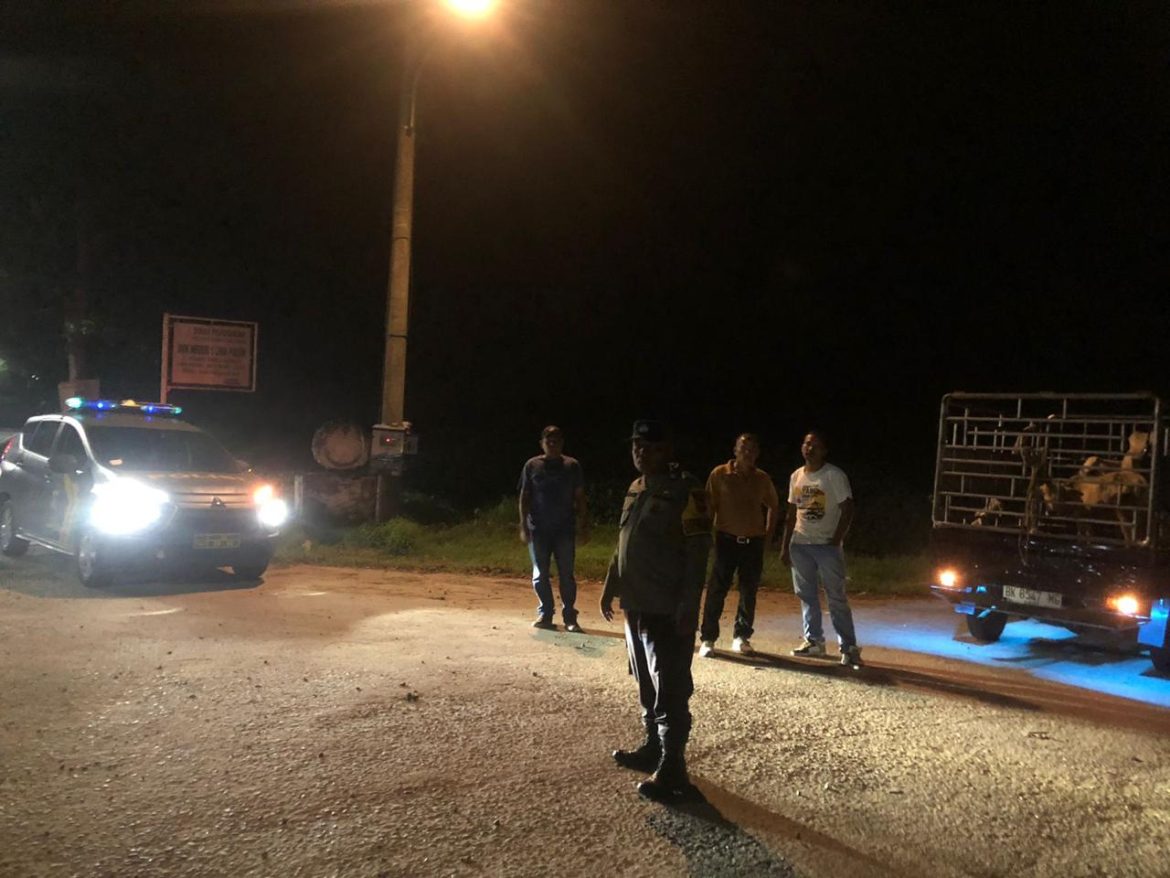 Patroli Polsek Lima Puluh Susuri Jalanan Cegah Gangguan Kamtibmas