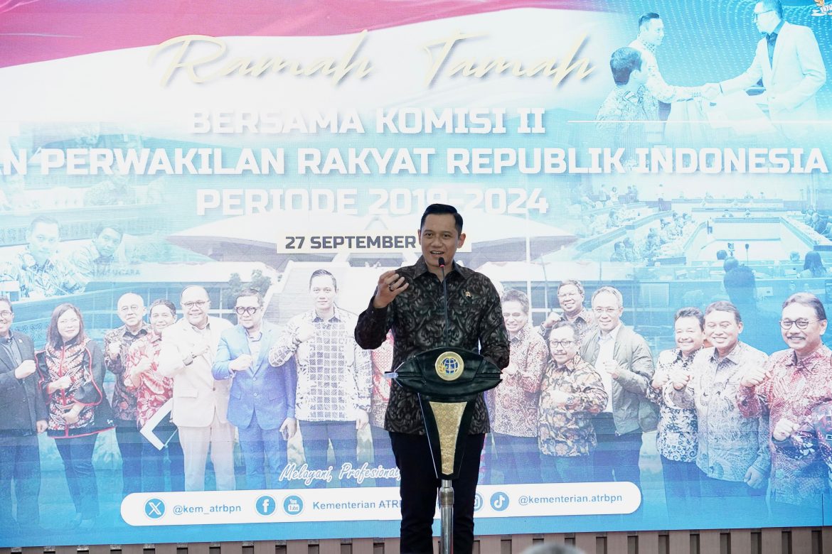 Menteri AHY Sampaikan Apresiasi atas Dukungan Komisi II DPR RI bagi Program Kementerian ATR/BPN