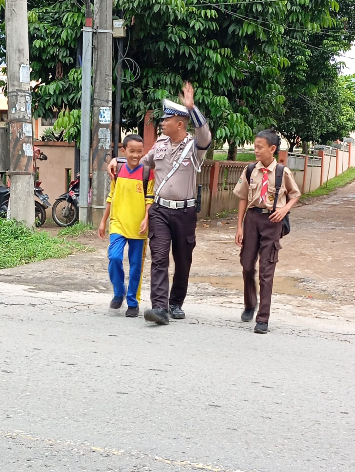 Sat Lantas Polres Batu Bara Pastikan Arus Lalulintas Lancar