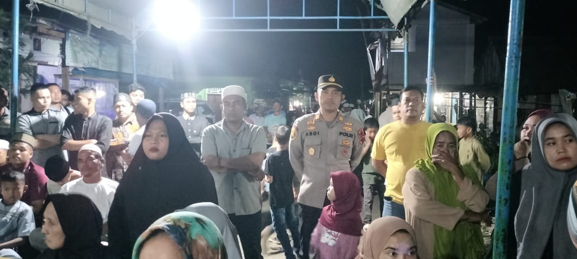 Kapolsek Medang Deras AKP Abdi Tansar, S.H, M.H Monitoring Pengamanan Kampanye Damai