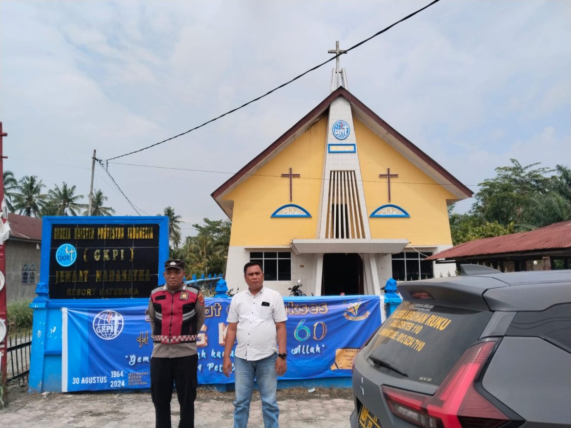 Polres Batu Bara Pam Gereja Jelang Pilkada Damai