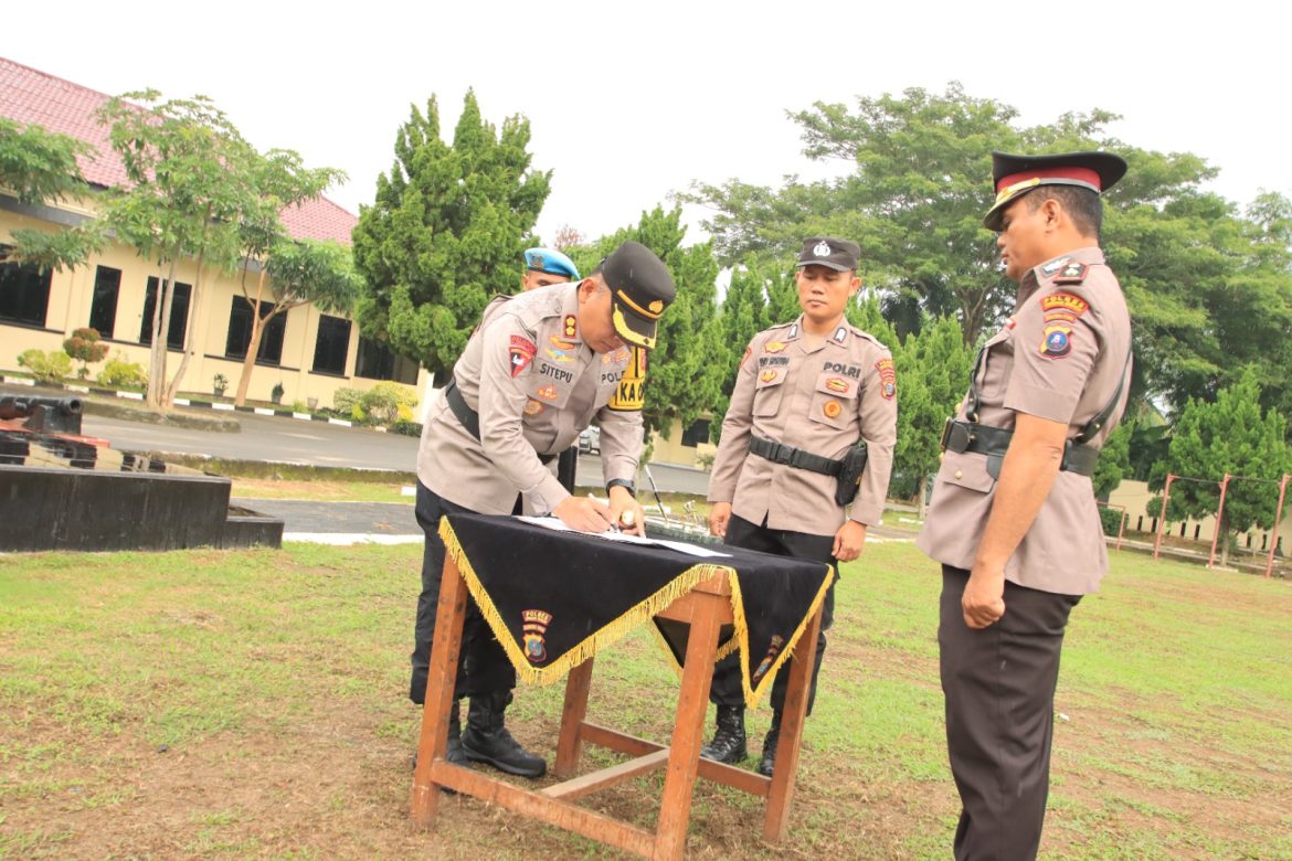 Kapolres Sergai Pimpin Upacara Serah Terima Jabatan Wakapolres