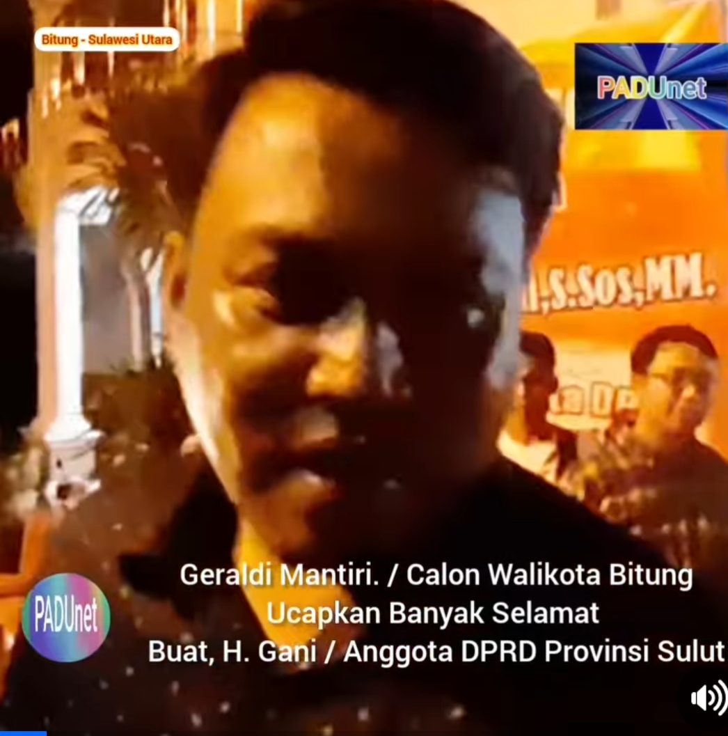 Calon Wali Kota Bitung Geraldi M.E Mantiri Menyambangi Kediaman Haji Ruslan Abdul Gani.(Haji Gani) Bitung Sulawesi Utara