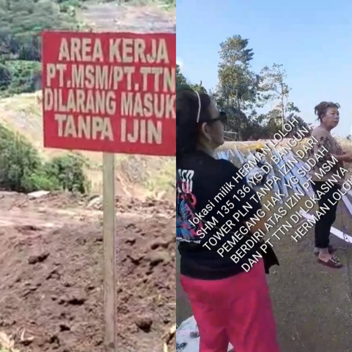 Neltje Loloh, Ahli Waris Herman Loloh, Pemilik Sertifikat Hak Milik (SHM) Nomor 135 dan 136 di Kelurahan Pinasungkulan, Menuntut Haknya “Diduga Ada Mafia Tanah di PT MSM/TTN