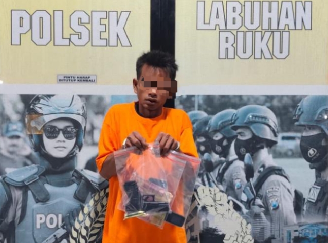 Hitungan Jam, Polsek Labuhan Ruku Ringkus Pelaku Pencurian Dengan Kekerasan