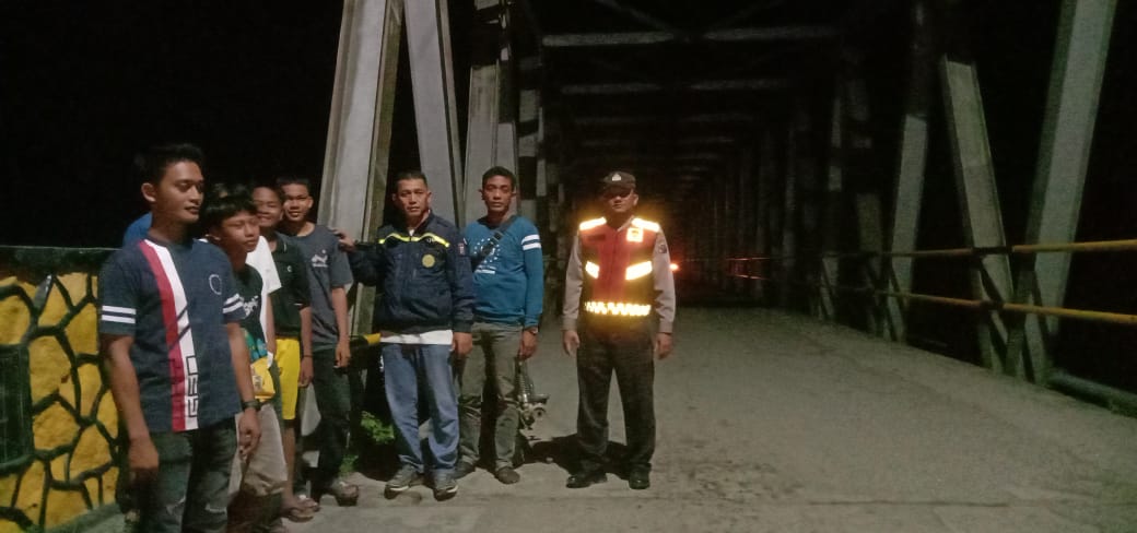 Polsek Medang Deras Patroli Antisipasi Geng Motor
