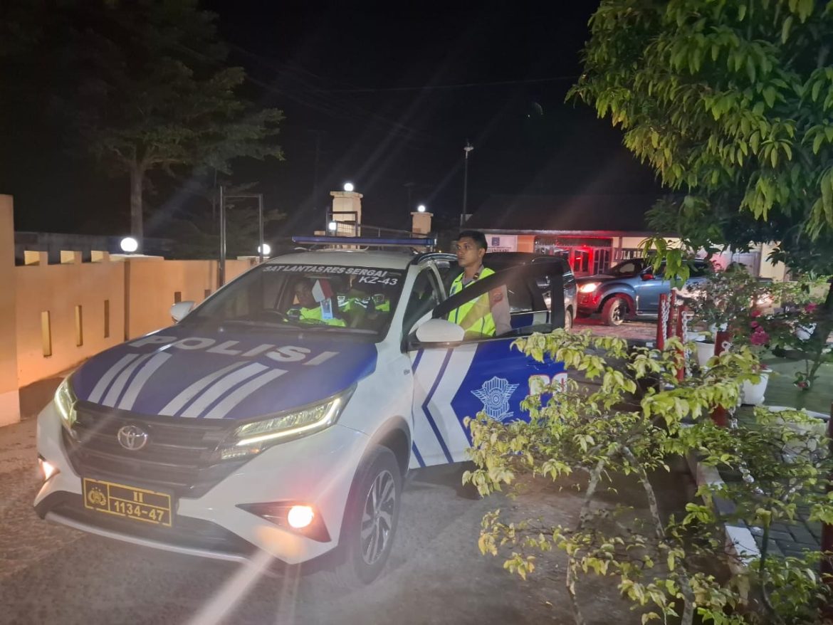 Polres Sergai Gelar Patroli Geng Motor dan Kejahatan Jalanan
