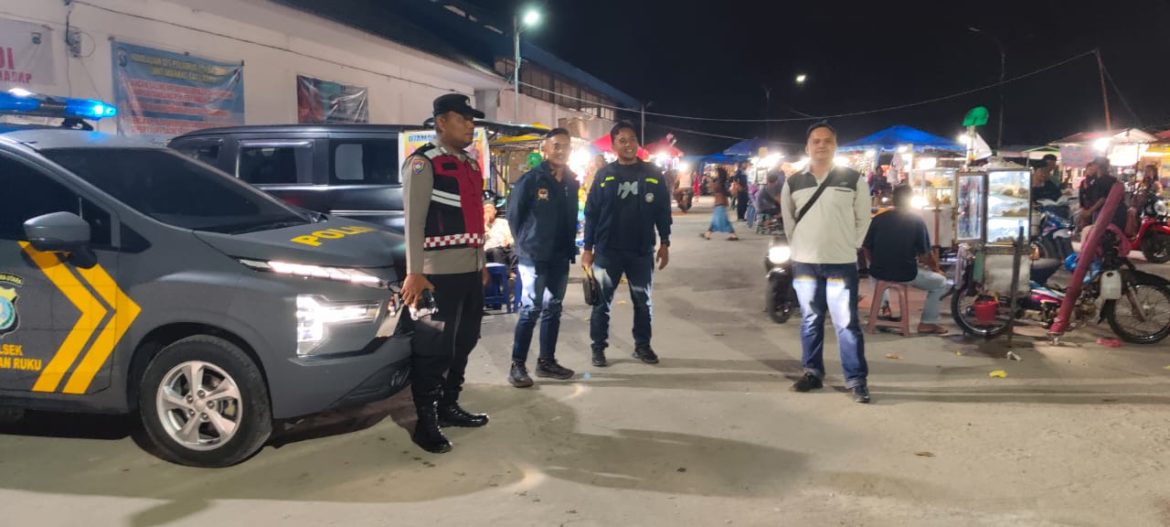 Polsek Labuhan Ruku Patroli Malam Antisipasi Geng Motor