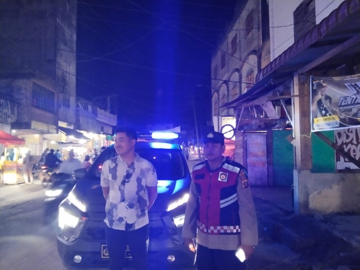 Patroli Polsek Labuhan Ruku Susuri Jalanan Cegah Geng Motor