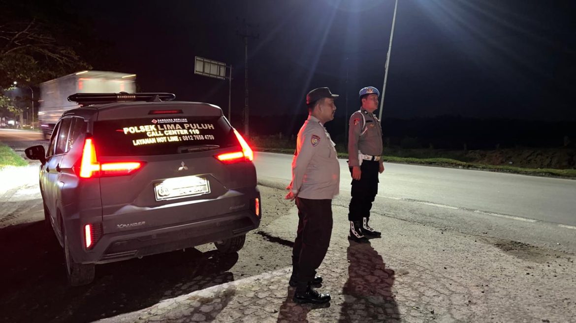 Berantas Geng Motor dan Premanisme, Polsek Lima Puluh Optimalkan Patroli Mobile