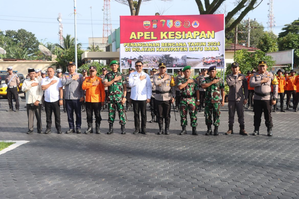 Kapolres Batu Bara Pimpin Apel Kesiapan Penanganan Bencana Alam