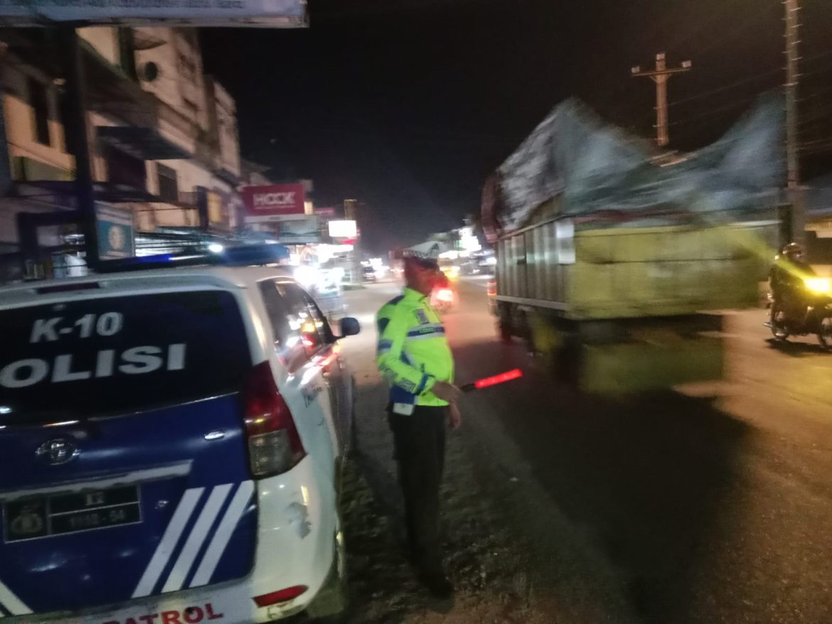 Sat Lantas Polres Batu Bara Patroli Blue Light Cipta Kamseltibcarlantas