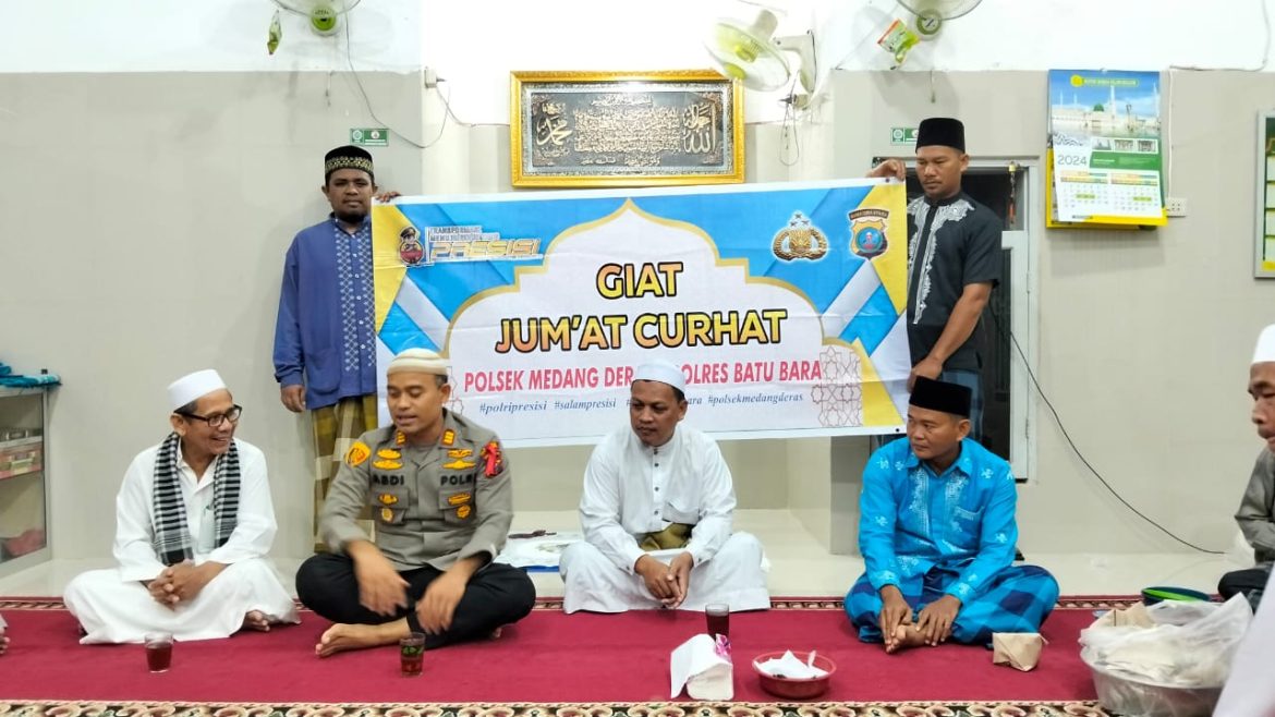 Kapolsek Medang Deras AKP Abdi Tansar, S.H, M.H Gelar Cooling System dan Jumat Curhat