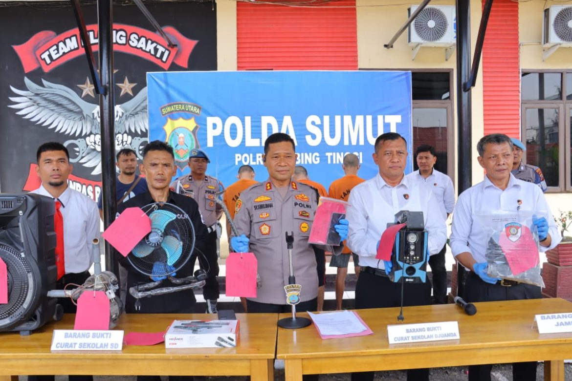 Kapolres Tebing Tinggi Gelar Press Release Pengungkapan Kasus Bulan Oktober 2024