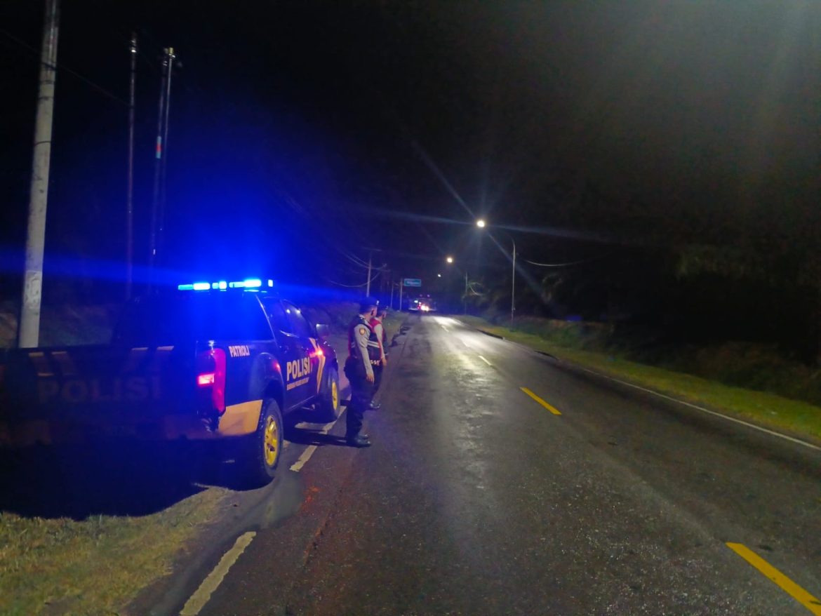 Antisipasi Kejahatan, Sat Samapta Polres Batu Bara Patroli Blue Light Disejumlah Lokasi