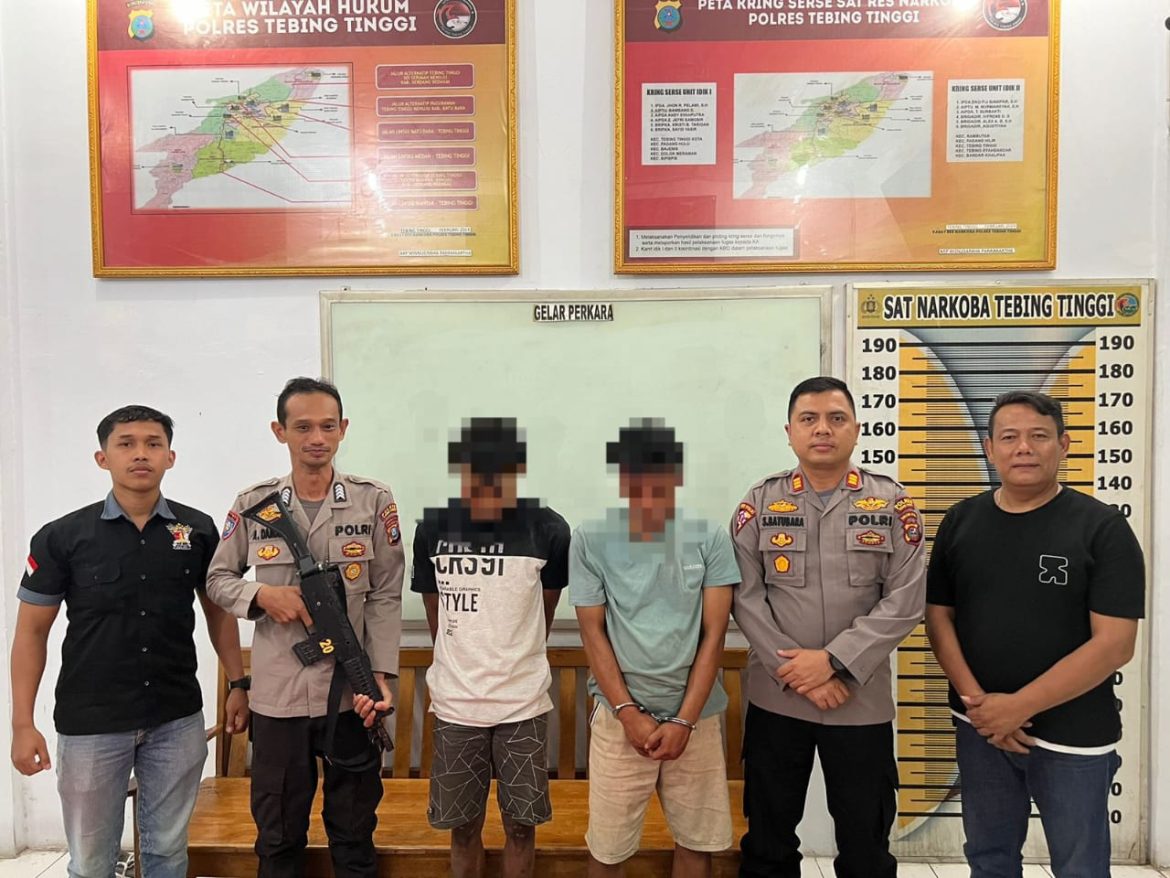 Polsek Sipispis Tangkap 2 Pemilik Sabu dari Sebuah Gubuk