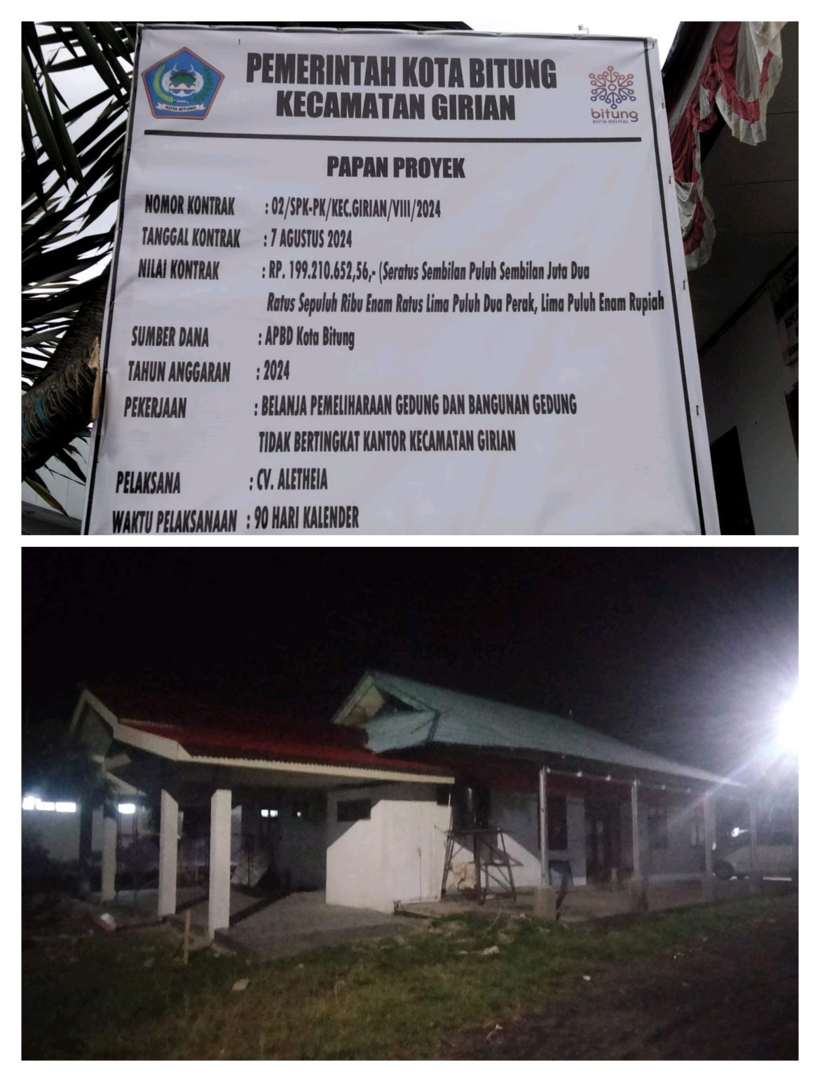 LSM GADAPAKSI INDONESIA Provinsi Sulawesi Utara, Mempertanyakan Hasil Kinerja CV, ALETHEIA, Bitung Sulawesi Utara