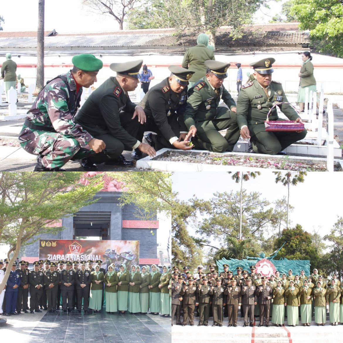 Sehari Jelang HUT TNI Ke 79, Kodim 0808/Blitar Ziarah Ke Taman Makam Pahlawan Raden Wijaya