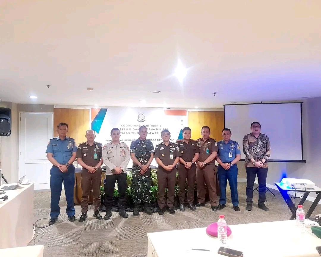 *Perwira Bersama Prajurit Petarung VIII Bitung, Turut Serta mengikuti kegiatan Koordinasi Non Teknis Dengan Asisten Bidang Pidana Militer Kejaksaan Tinggi Sulawesi Utara*