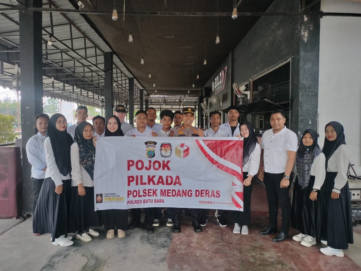 Kapolsek Medang Deras AKP Abdi Tansar, S.H, M.H Sambang dan Pojok Pilkada 2024
