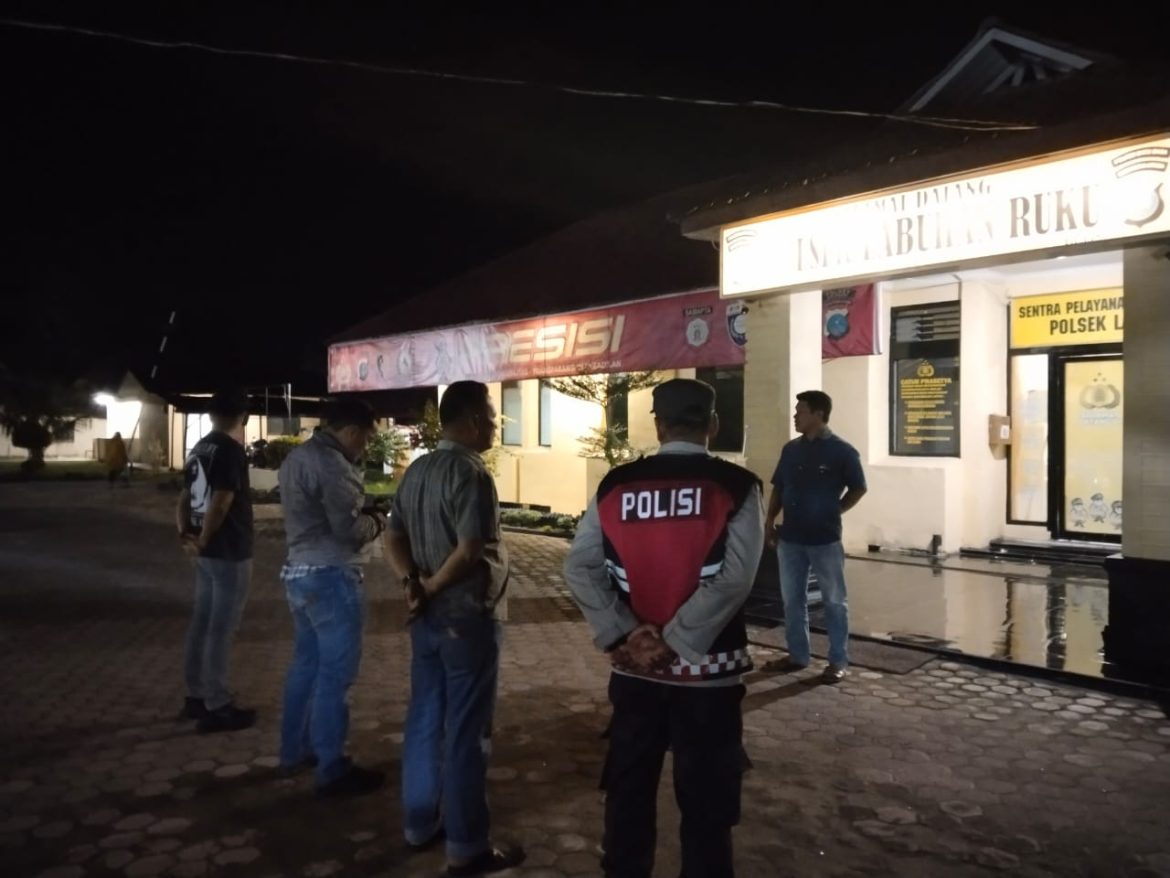 Polsek Labuhan Ruku Gelar Apel Malam Antisipasi Gangguan Kamtibmas