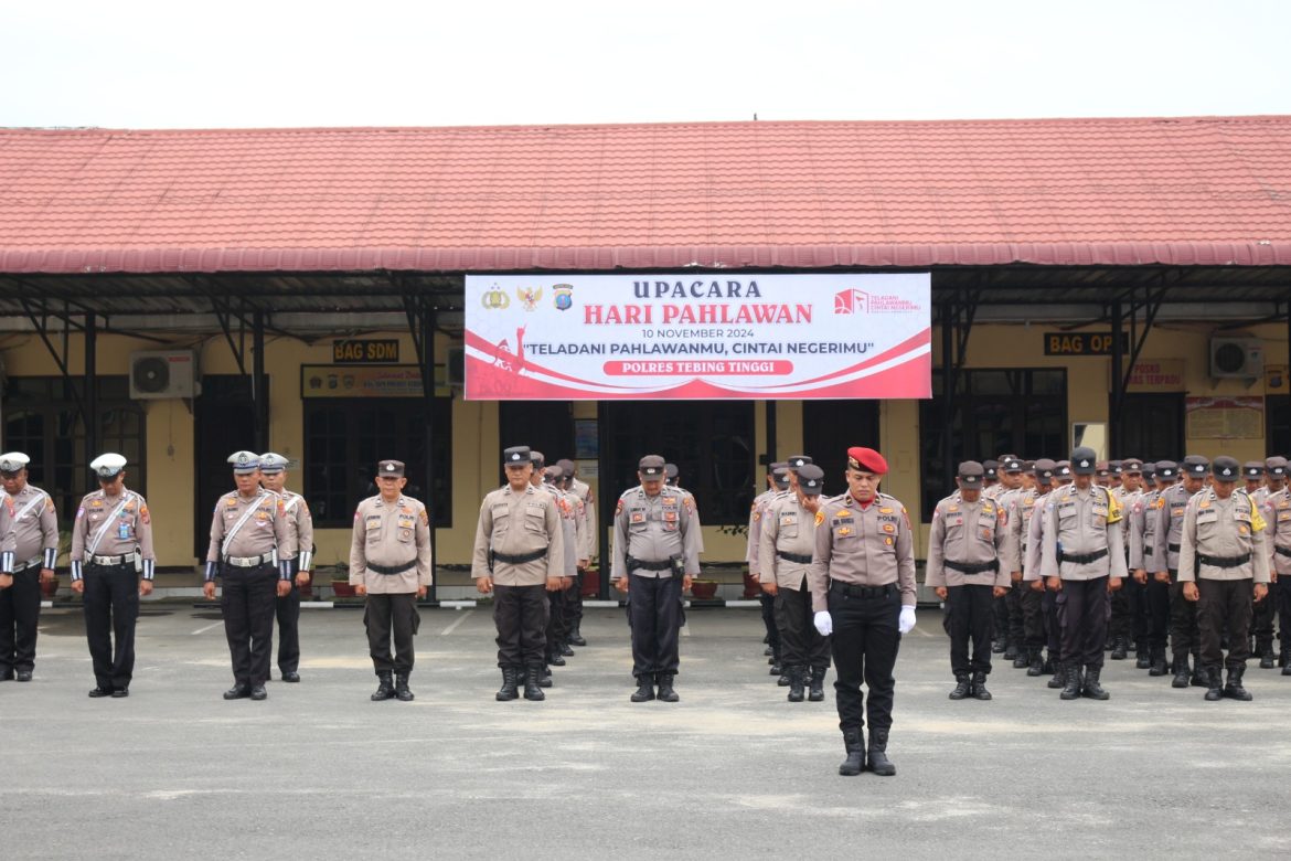 Polres Tebing Tinggi Peringati Hari Pahlawan Tahun 2024