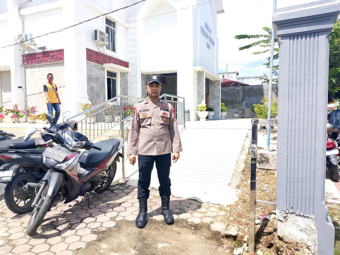 Pastikan Kenyamanan Beribadah, Polres Tebing Tinggi Pengamanan Disejumlah Gereja