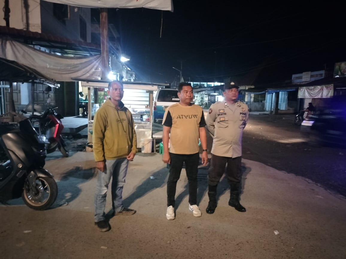 Personil Polsek Medang Deras Pastikan Kondusifitas Kamtibmas