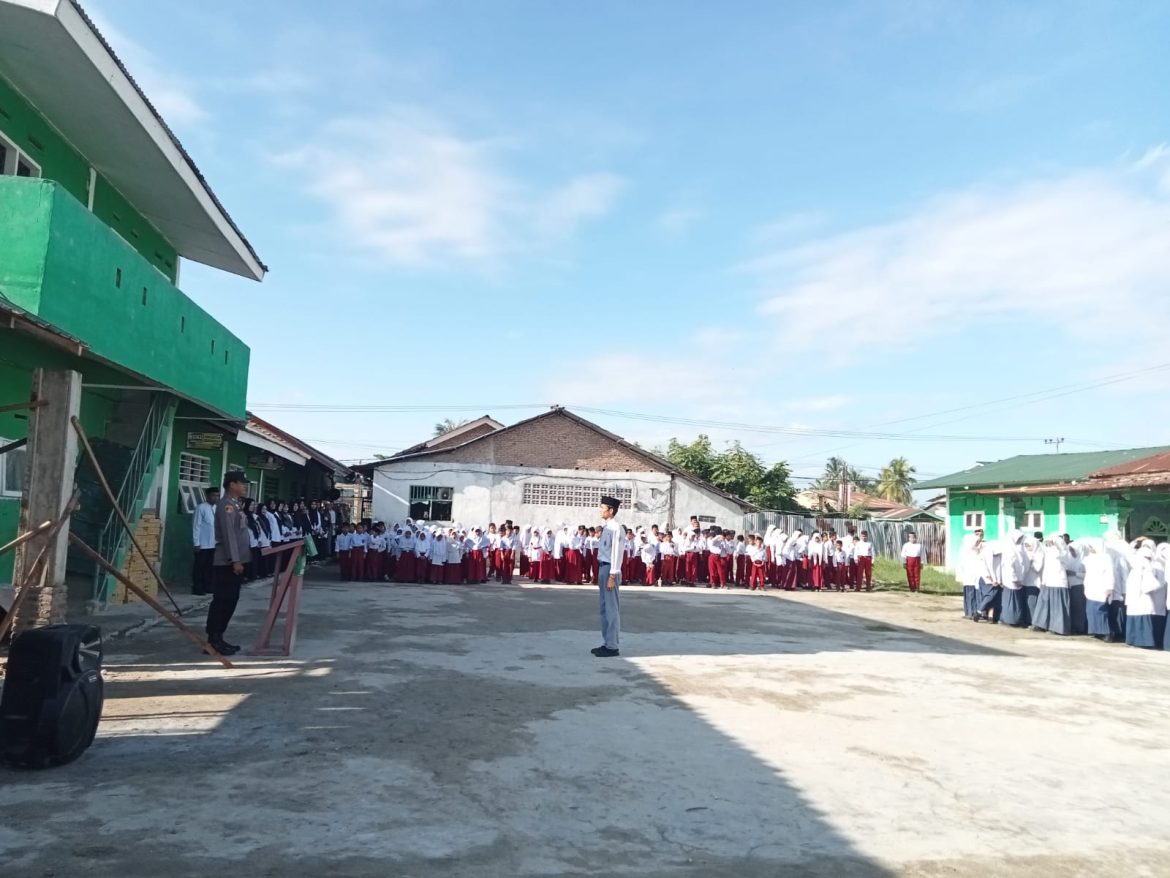 Polsek Medang Deras Police Goes to School, Sampaikan Pesan Kamtibmas