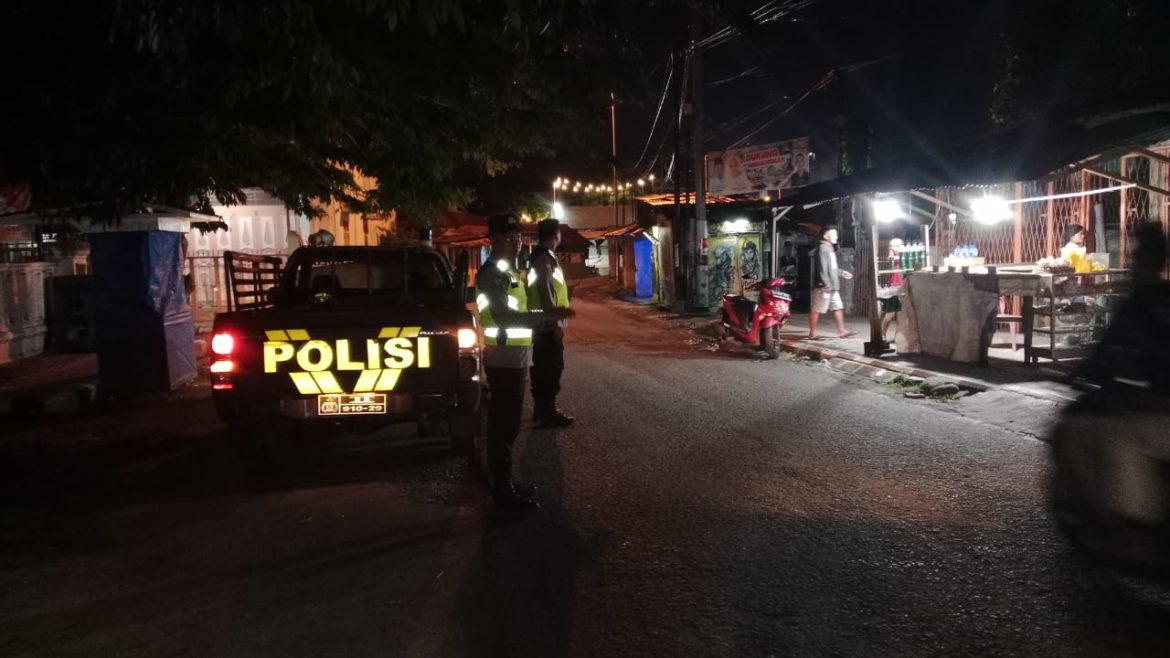 Polsek Padang Hulu Patroli Blue Light Antisipasi Kejahatan Jalanan