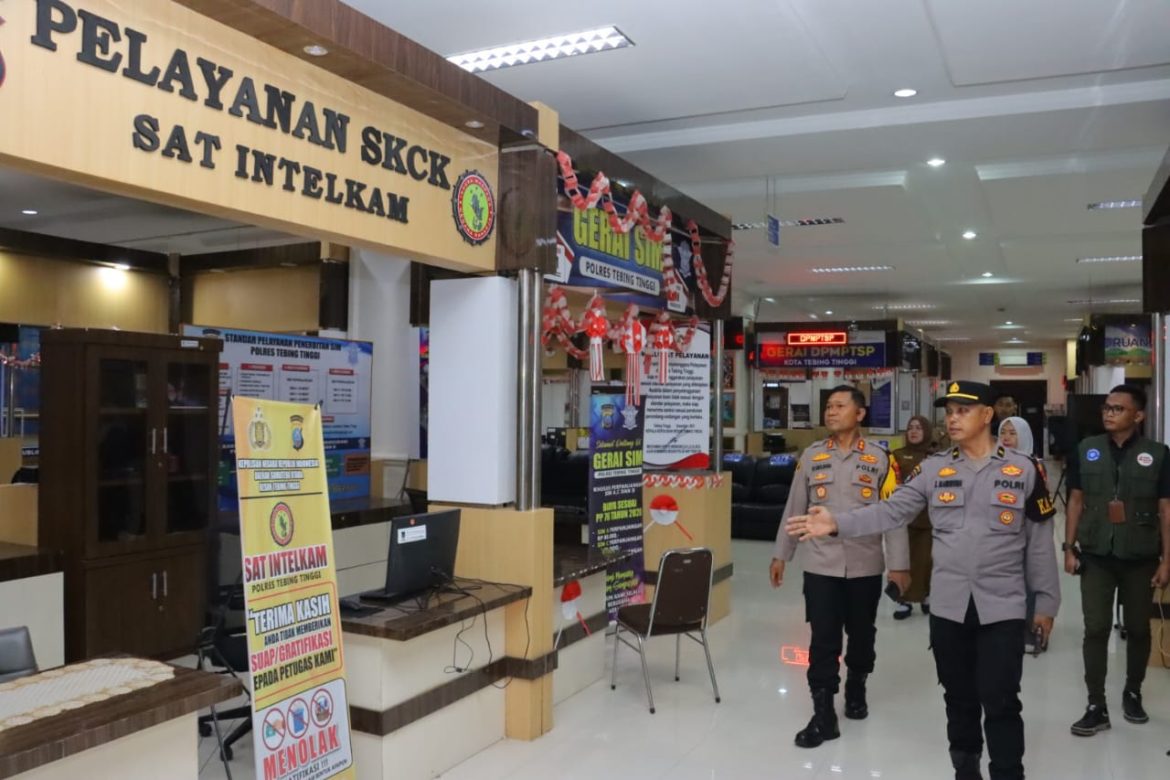 Cek Mall Pelayanan Publik, Kapolres Tebing Tinggi: “Tingkatkan Pelayanan Kepada Masyarakat