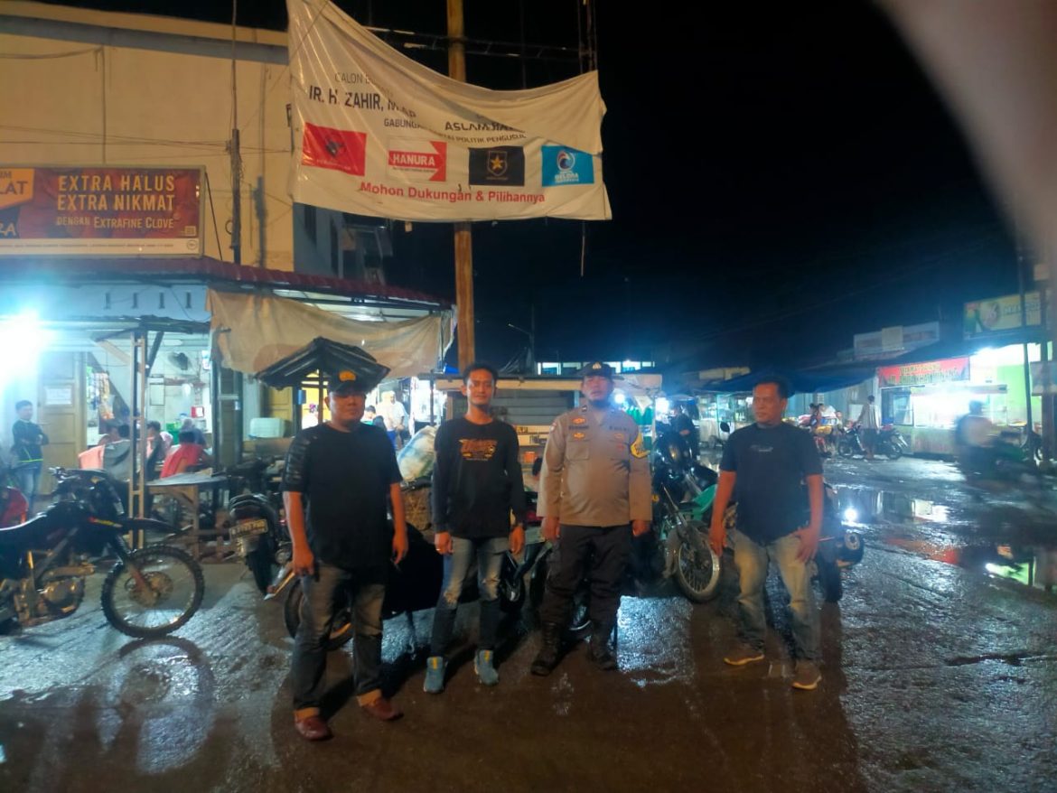 Personil Polsek Medang Deras Patroli Antisipasi Kejahatan Jalanan