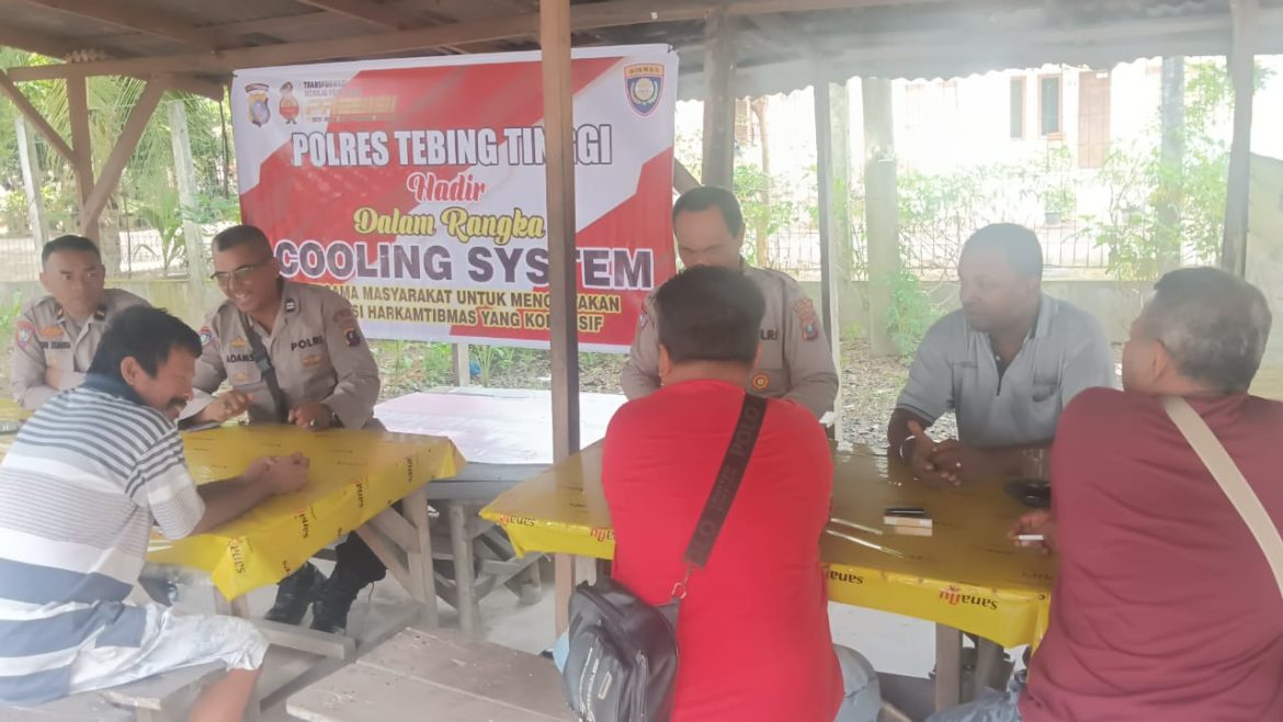 Melalui Cooling System, Polres Tebing Tinggi Pastikan Keamanan Jelang Pilkada