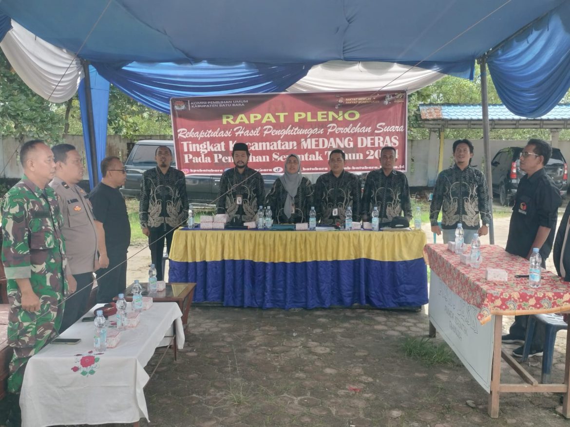 Polsek Medang Deras Kawal Rapat Pleno Rekapitulasi Suara Pilkada 2024