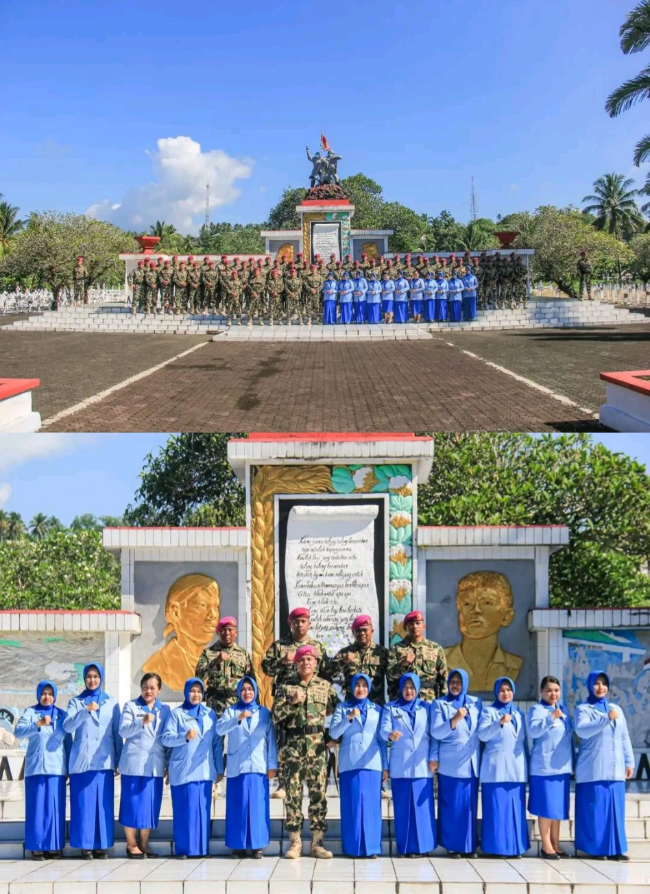 Memperingati HUT ke-79 Korps Marinir, Danyonmarhanlan VIII Pimpin Upacara Ziarah