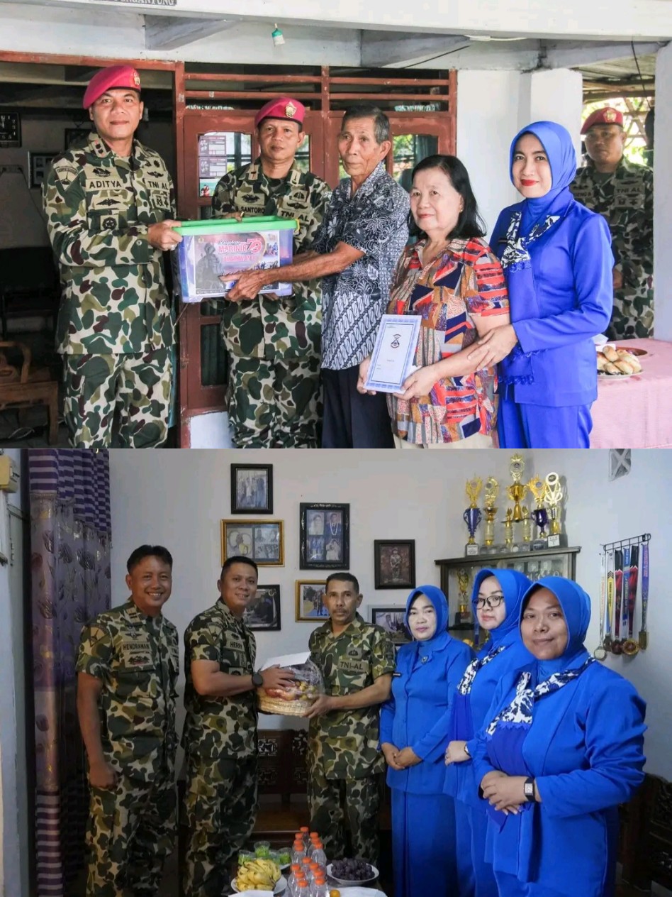 Menjalin Hubungan Tali Silaturahmi , Danyonmarhanlan VIII Didampingi Ketua Ranting E. Cab. 1. KP. 2, Laksanakan Anjangsana