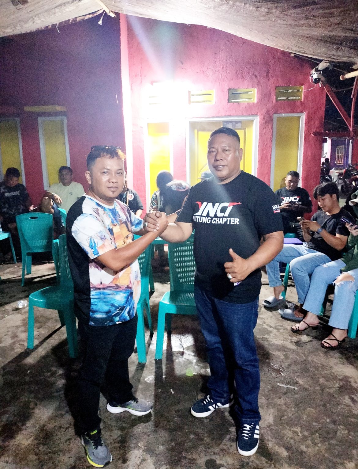 Owner PADUnet Wempi Padu Menyambangi Kediaman, Ketua YNCI Chapter Kota Bitung, Sdr Ramang Hamza. Bitung Sulawesi Utara