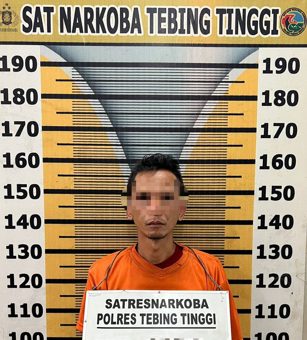 Sat Resnarkoba Polres Tebing Tinggi Tangkap Residivis Narkotika