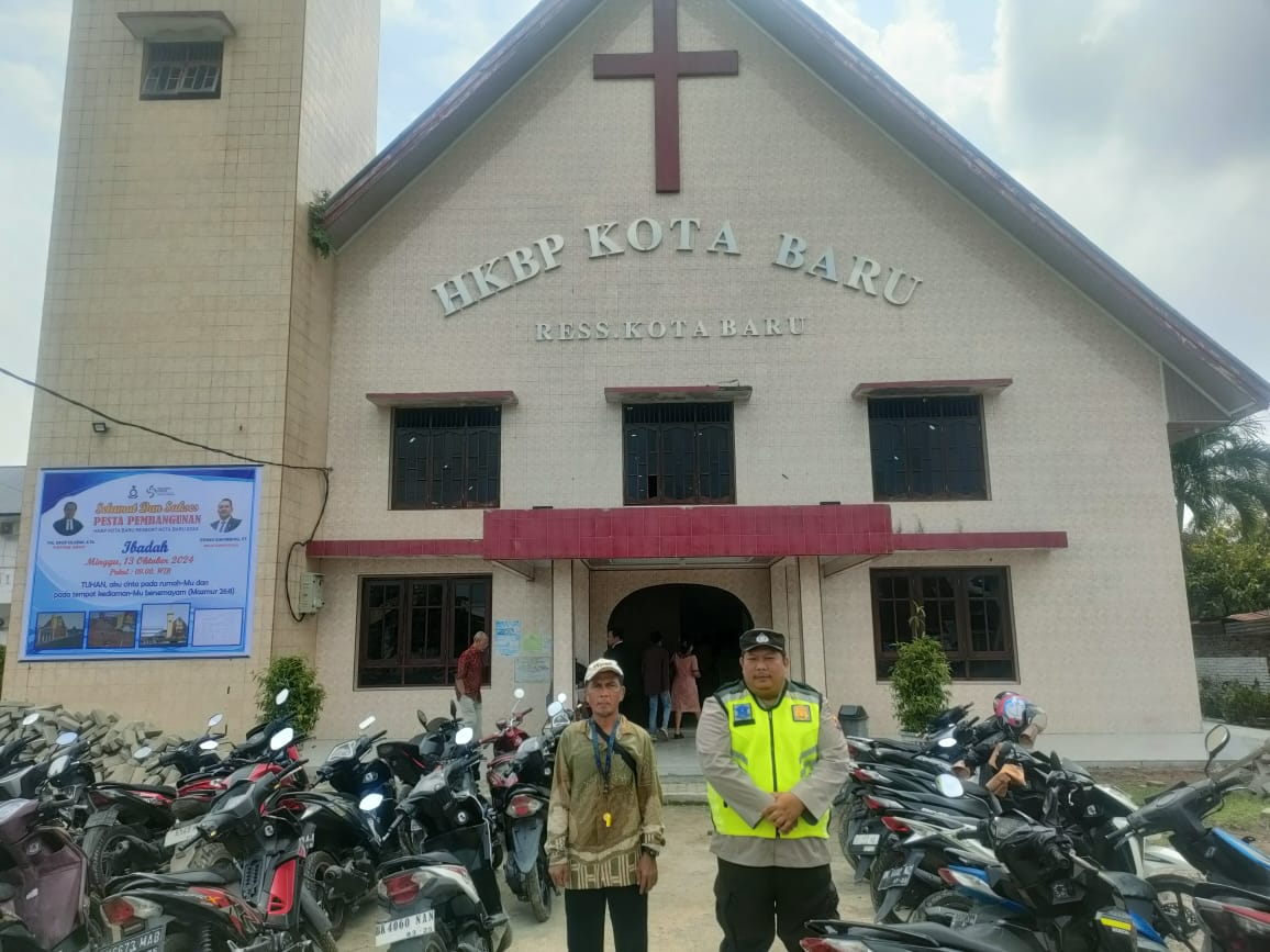 Wujud Kebebasan Beragama, Polsek Padang Hulu Pengamanan Gereja