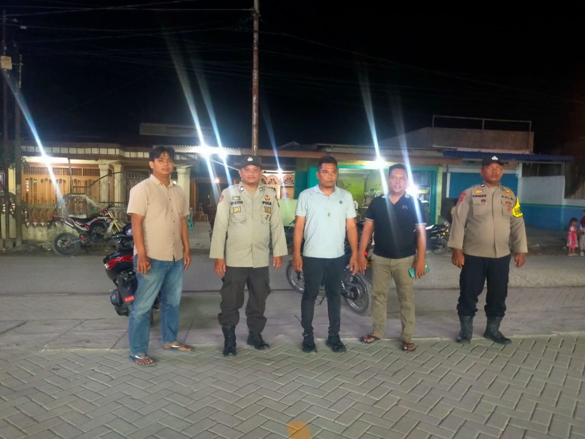 Polsek Medang Deras Patroli Mobile Cegah Kejahatan Malam