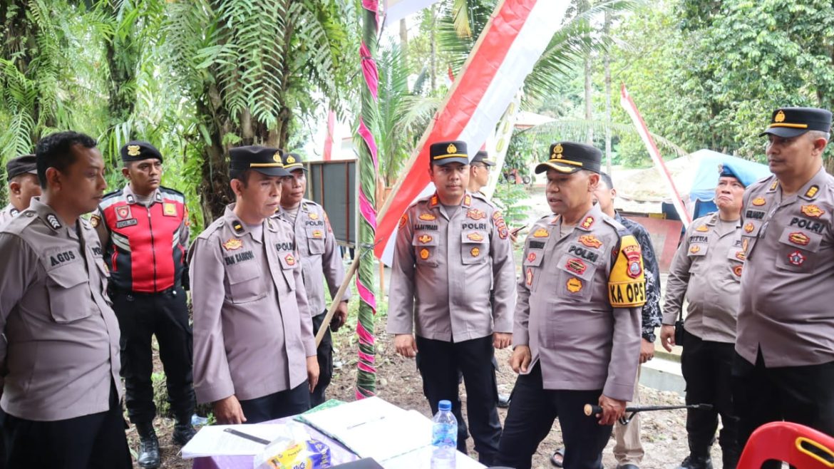Kapolres Tebing Tinggi AKBP Drs. Simon Paulus Sinulingga, S.H Tinjau Kesiapan Pos Pengamanan Nataru