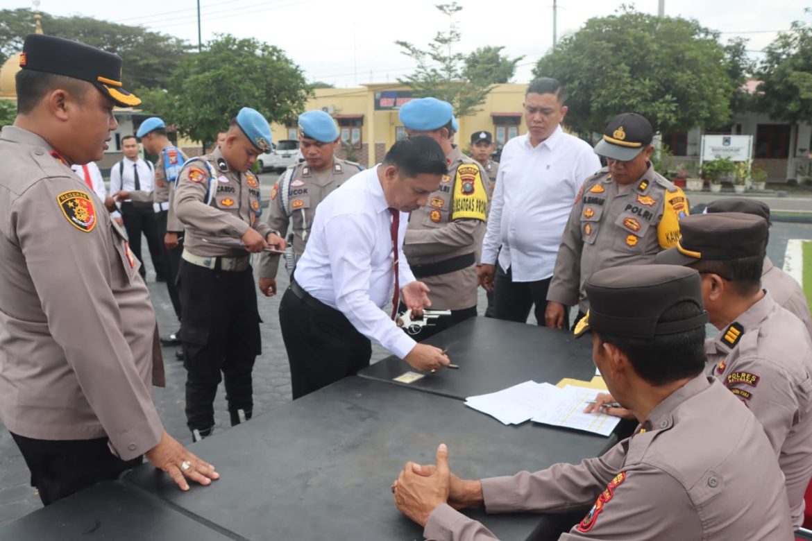 Polres Batubara Pemeriksaan Senpi, Perkuat Pencegahan Penyalahgunaan